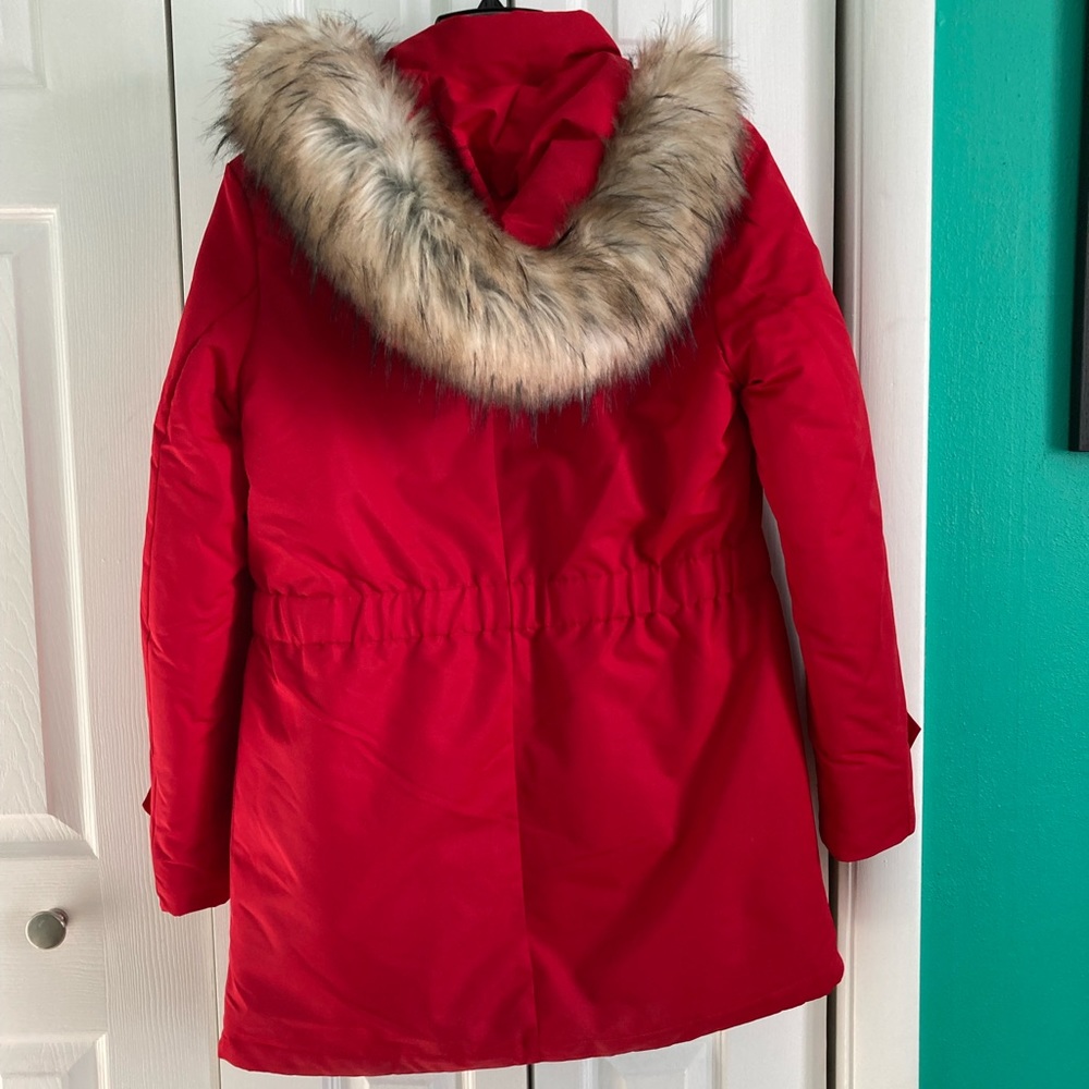 Warm Red Winter Coat EUC - Picture 2 of 12